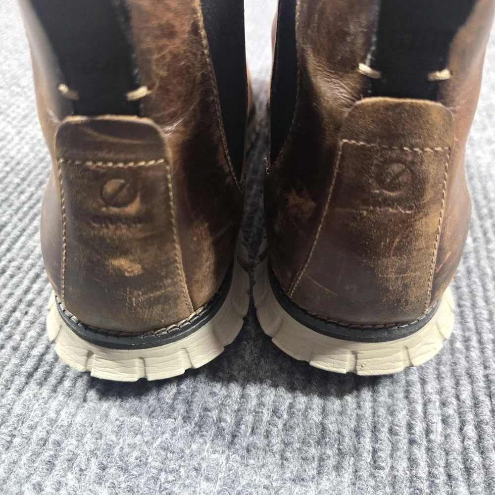 Cole Haan Zerogrand Chelsea Boots‎ Mens Size 12M Brown Leather Ankle C30164